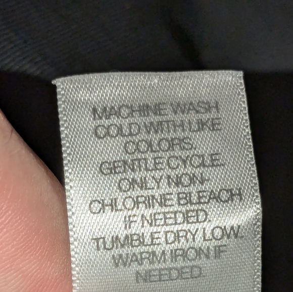 J. Jill Perfect Pima Delicate Trim Tunic Crew Neck 3/4 Sleeve Tee Black L Petite - Picture 9 of 12